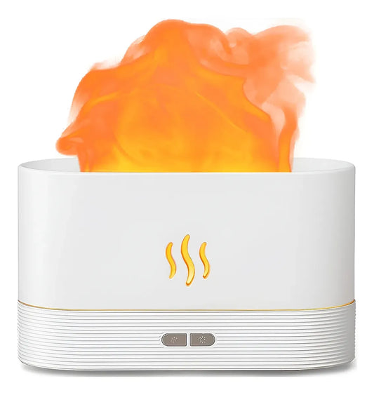 Humidificador Llama Led Aromatizador Difusor Ultrasónico Usb